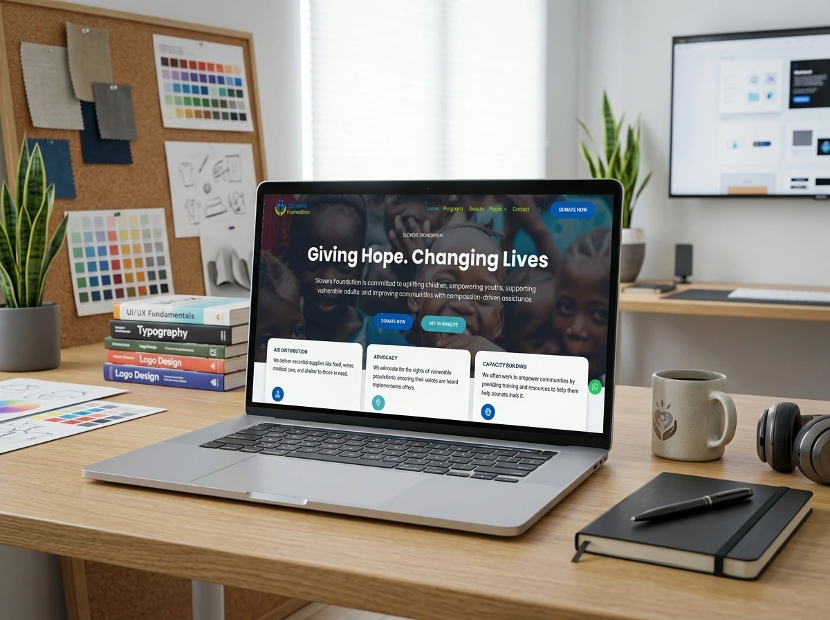 Nonprofit Website Design Nigeria: How I Built a Full Charity Website From Zero