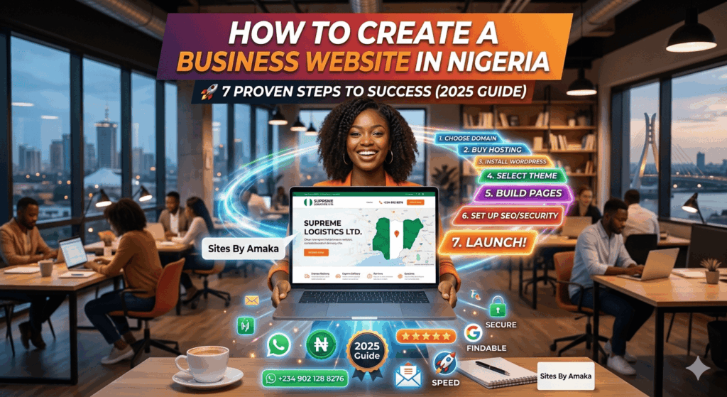 how to create a business website in Nigeria